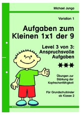 Aufgaben 1x1 der 9 - Level 3 - Variation 1 d.pdf